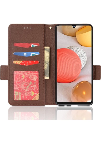 Samsung Galaxy Case 5g Kart Yuvaları Için Kılıf Tutucu Yan Toka Pu Deri (Yurt Dışından)