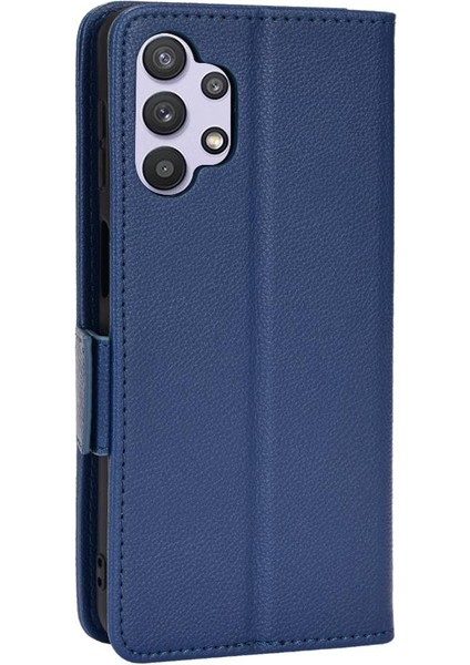 Samsung Galaxy A32 4g Manyetik Pu Deri Kart Yuvaları Tutucu Yan (Yurt Dışından)