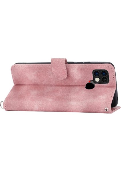 Xiaomi Poco C40 Darbeye Kabartmalı Bileklik Çoklu Kart Için Flip Case (Yurt Dışından)