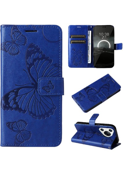 Huawei Huawei Pu Deri Flip Kickstand Darbeye Kapak Için Kılıf ile Kart (Yurt Dışından)