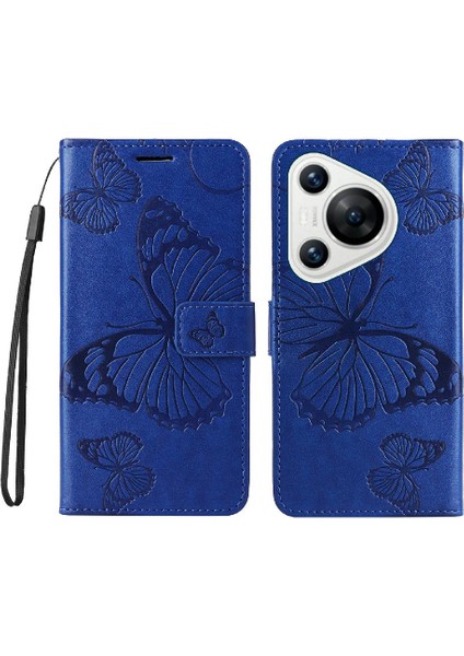Huawei Huawei Pu Deri Flip Kickstand Darbeye Kapak Için Kılıf ile Kart (Yurt Dışından)