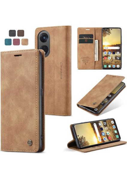 Oppo Oppo 8t 5g Manyetik Kapatma Darbeye Vaka Kart Yuvası Için Flip Case (Yurt Dışından)