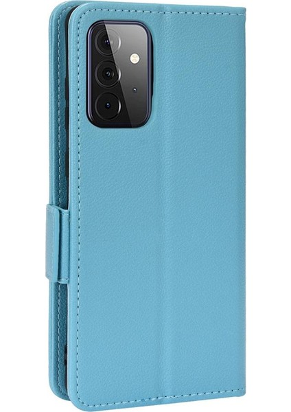 Samsung Galaxy A72 Manyetik Yan Toka Cüzdan Pu Deri Kart (Yurt Dışından)