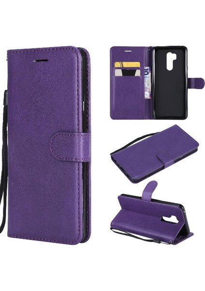 Kart Yuvası Deri Iş ile Lg G7 Thinq Için Flip Case (Yurt Dışından)