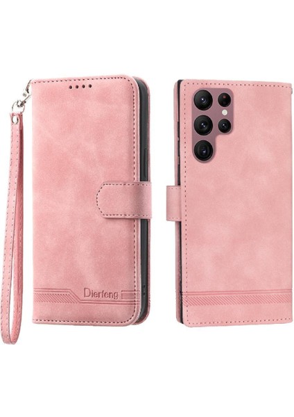 Samsung Galaxy S22 Ultra Nakit Cep Premium Bileklik Kartı Için Flip Case (Yurt Dışından)