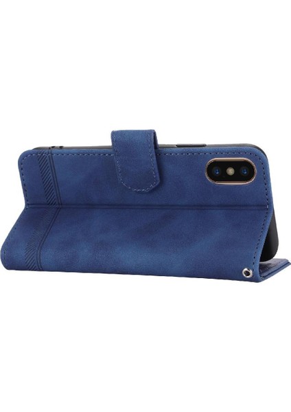 IPhone Xs Max Bileklik Manyetik Kapatma Premium Kart Yuvaları Için Flip Case (Yurt Dışından) modelleri