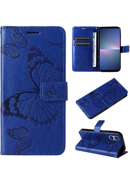 Sony Xperia 5V Flip Kickstand Pu Deri Manyetik Kapak Kapak (Yurt Dışından)