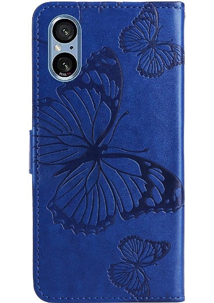 Sony Xperia 5V Flip Kickstand Pu Deri Manyetik Kapak Kapak (Yurt Dışından)