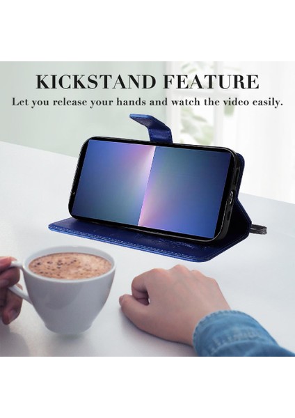 Sony Xperia 5V Flip Kickstand Pu Deri Manyetik Kapak Kapak (Yurt Dışından)