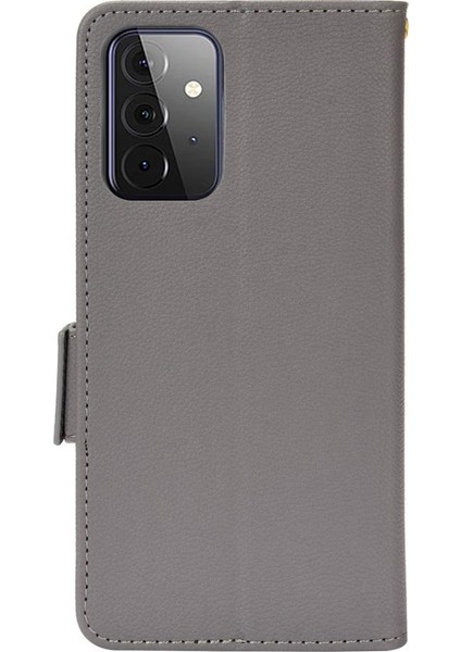 Samsung Galaxy A72 Manyetik Yan Toka Cüzdan Pu Deri Kart (Yurt Dışından)