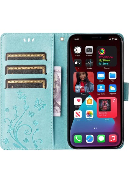 IPhone 16 Için Filp Durumda Pro Manyetik Kapatma Pu Deri Kickstand Kart (Yurt Dışından)