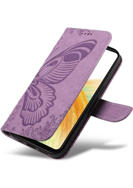 Samsung Galaxy A33 5g Için Flip Case Kredi Kartı ile Ayrılabilir El Kayışı (Yurt Dışından)