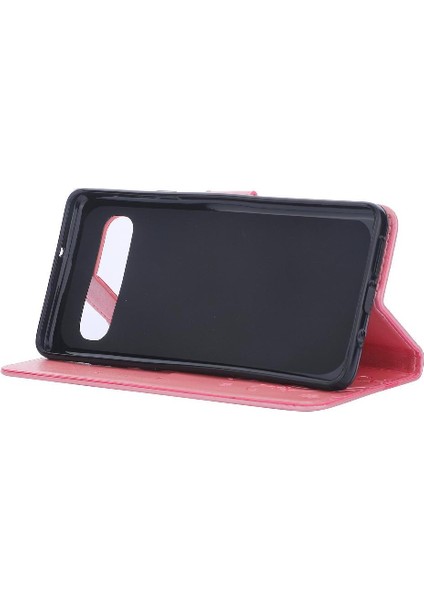 Samsung Galaxy S10 Için Kickstand Durumda Bilek Kayışı Manyetik Kapatma Pu (Yurt Dışından) modelleri