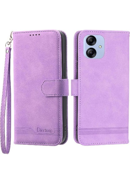 Samsung Galaxy A04E Bileklik Premium Manyetik Kapatma Kartı Için Flip Case (Yurt Dışından) modelleri