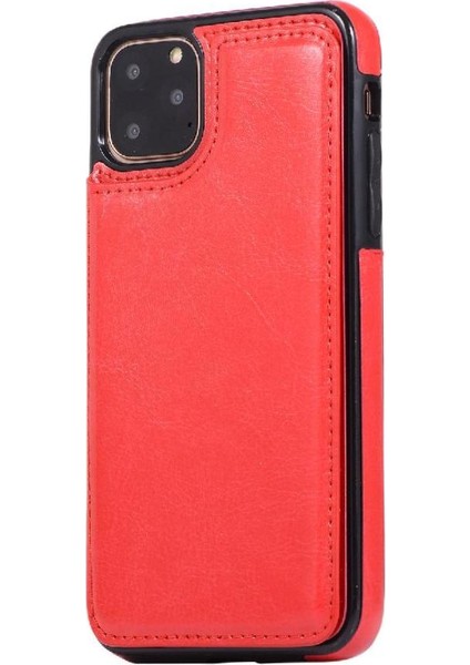 Kart Tutucu Kart Yuvaları Toka ile IPhone 11 Pro Pu Deri Için Cüzdan Kılıf (Yurt Dışından) modelleri