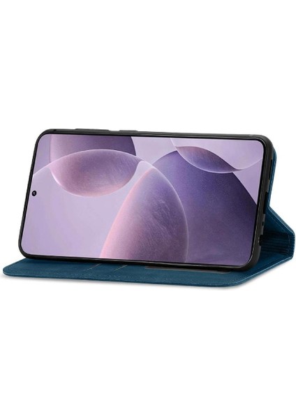Xiaomi Poco F6 Pro Cüzdan Için Flip Case Basit Iş Deri Kılıf Flip (Yurt Dışından)