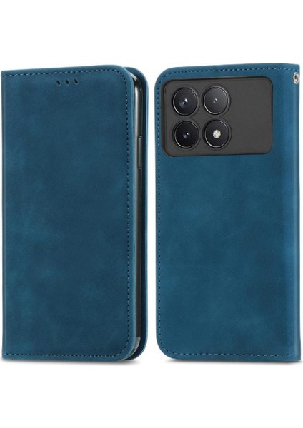 Xiaomi Poco F6 Pro Cüzdan Için Flip Case Basit Iş Deri Kılıf Flip (Yurt Dışından)