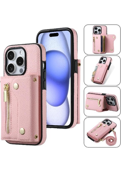 IPhone 11 Için Kılıf Büyük Kapasiteli Hafif Kart Yuvaları Mini Sırt Çantası (Yurt Dışından)