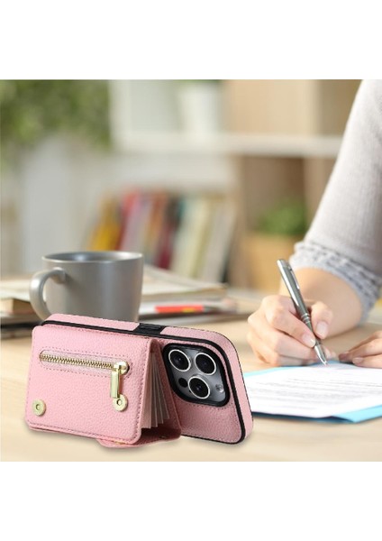 IPhone 11 Için Kılıf Büyük Kapasiteli Hafif Kart Yuvaları Mini Sırt Çantası (Yurt Dışından)