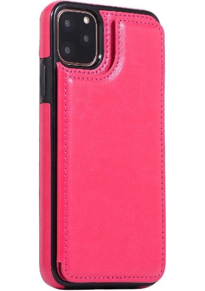 Kart Tutucu Kart Yuvaları Toka ile IPhone 11 Pro Pu Deri Için Cüzdan Kılıf (Yurt Dışından) modelleri