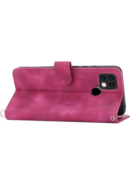 Xiaomi Poco C40 Darbeye Kabartmalı Bileklik Çoklu Kart Için Flip Case (Yurt Dışından)