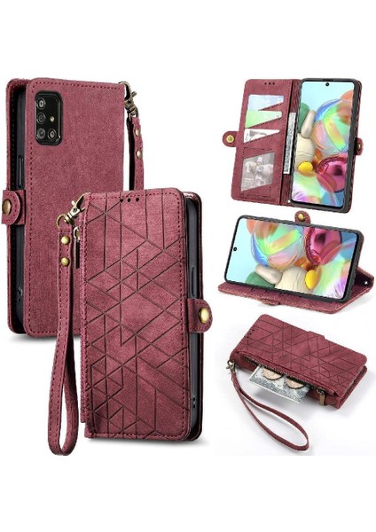 Samsung Galaxy A71 4g Için Flip Case Basit Iş Kapak Darbeye (Yurt Dışından)