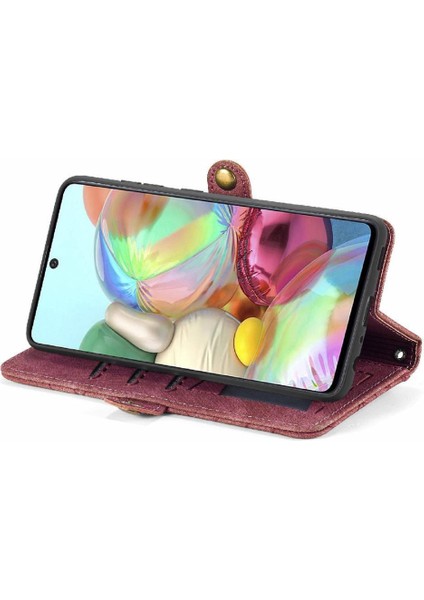 Samsung Galaxy A71 4g Için Flip Case Basit Iş Kapak Darbeye (Yurt Dışından) modelleri