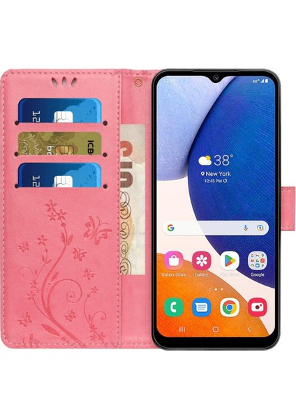 Samsung Galaxy M14 5g Bilek Kayışı Pu Deri Kart Tutucu Için Filp Durumda (Yurt Dışından) fırsatları