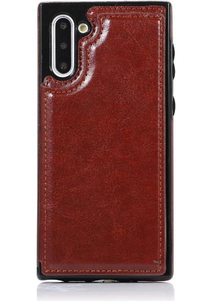 Samsung Galaxy NOTE10 Kickstand Pu Deri Kart Yuvaları ile Cüzdan Kılıf (Yurt Dışından) fiyatları