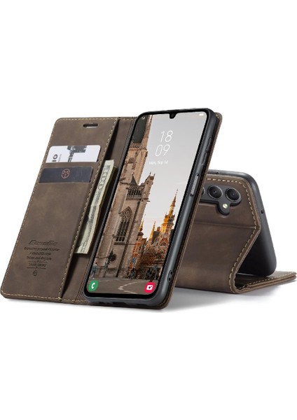 Samsung Galaxy A15 Için Flip Case 4g/5g Manyetik Kapatma Darbeye Vintage (Yurt Dışından)