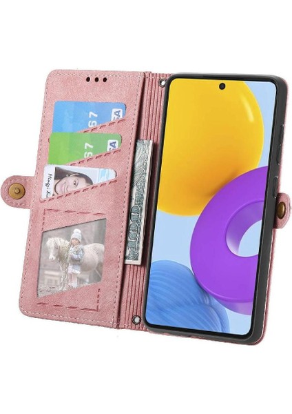 Samsung Galaxy M52 5g Cüzdan Darbeye Basit Iş Için Flip Case (Yurt Dışından)