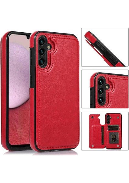 Cüzdan Kılıf Samsung Galaxy Galaxy 5g Için Kickstand Çift Manyetik Toka Pu (Yurt Dışından) fiyatları