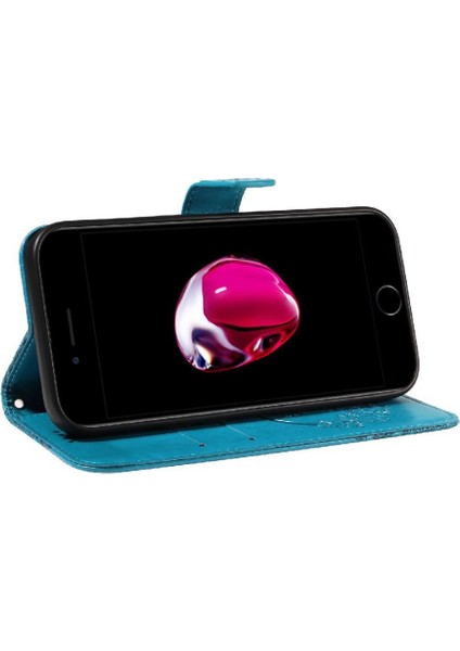 IPhone 6 Için Flip Case Artı/6s Artı Kredi Kartı Yuvası ile Kabartmalı El (Yurt Dışından) modelleri