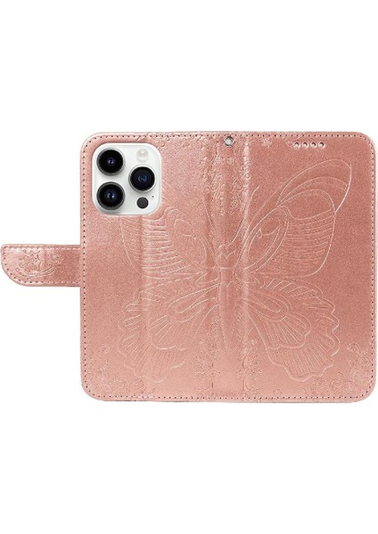 Kredi Kartı Yuvası ile IPhone 14 Pro Max Deri Için Flip Case (Yurt Dışından)