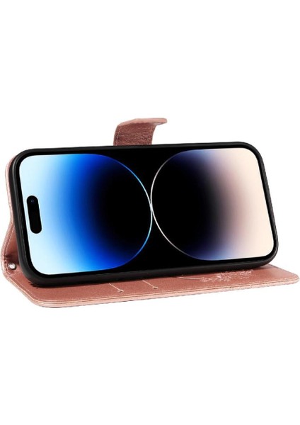 Kredi Kartı Yuvası ile IPhone 14 Pro Max Deri Için Flip Case (Yurt Dışından)