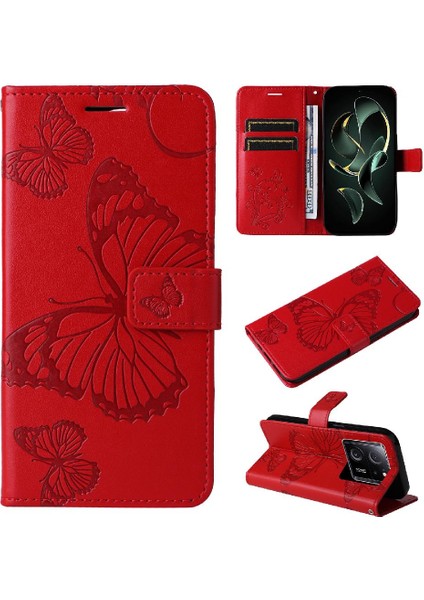 Xiaomi Redmi Için Kılıf K60 Ultra Flip Kickstand Pu Deri Kart Yuvası ile (Yurt Dışından)