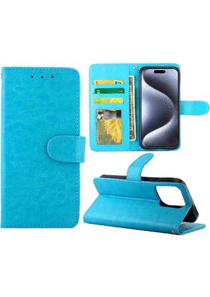 IPhone 15 Için Flip Case Pro Pu Deri Kart Tutucu Darbeye Kickstand (Yurt Dışından) indirimleri