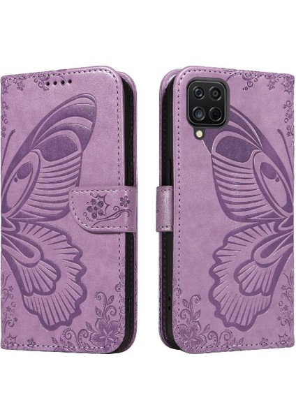 Samsung Galaxy A12 5g Için Flip Case Kredi Kartı ile Ayrılabilir El Kayışı (Yurt Dışından)