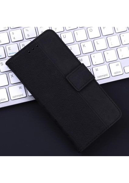 Oppo Oppo 12 Pro 5g Için Flip Case Premium Pu Deri Geometrik Kabartmalı (Yurt Dışından) fırsatları