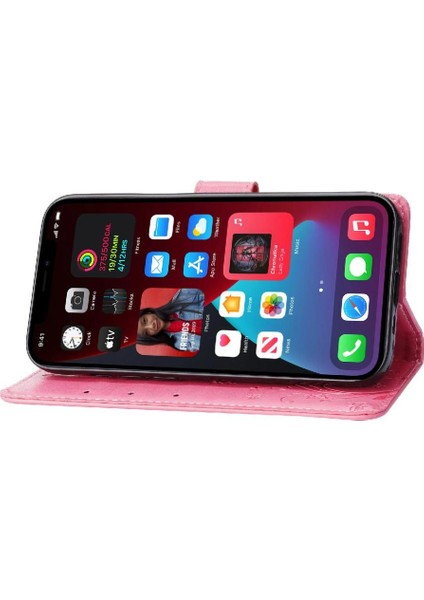 IPhone 15 Için Filp Durumda Pro Manyetik Kapatma Kart Tutucu Pu Deri Bilek (Yurt Dışından)