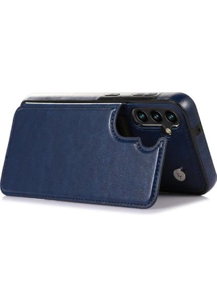 Cüzdan Kılıf Samsung Galaxy A14 4g/5g Kart Tutucu Kart Yuvaları Toka ile (Yurt Dışından)