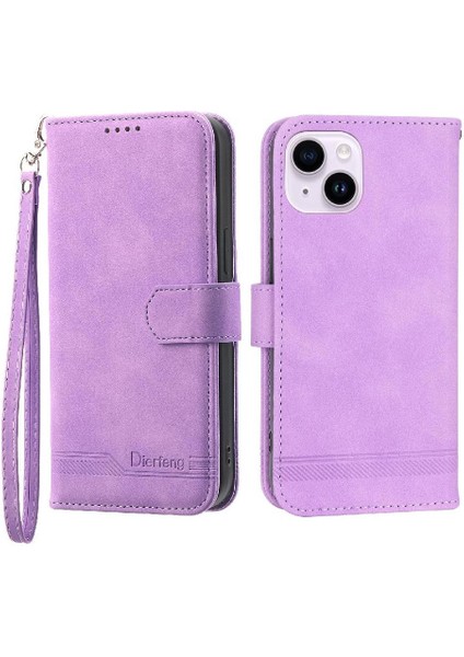 IPhone 14 Için Flip Case Artı Premium Kart Yuvaları Manyetik Kapatma Nakit (Yurt Dışından)