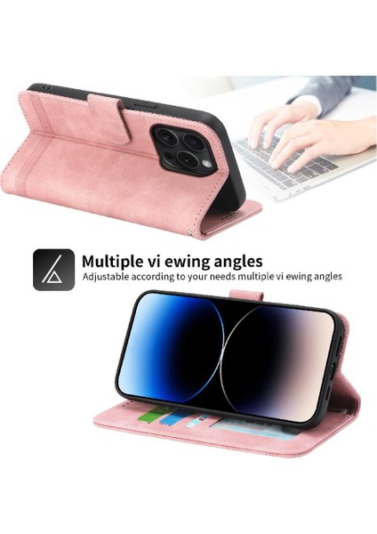 IPhone 15 Için Flip Case Pro Bileklik Kart Yuvaları Premium Manyetik Kapatma (Yurt Dışından) fırsatları