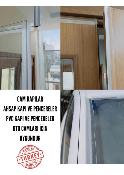 Rüzgar Önleyici Kapı Pencere Bandı Ses ve Soğuk Önleyici Yalıtım Şeridi 5 Metre
