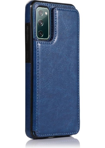 Kart Tutucu Çift Manyetik Pu ile Samsung Galaxy S20 Fe Için Cüzdan Kılıf (Yurt Dışından) fiyatları