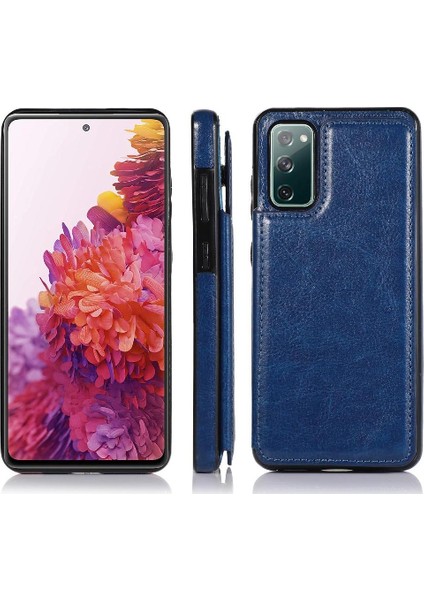 Kart Tutucu Çift Manyetik Pu ile Samsung Galaxy S20 Fe Için Cüzdan Kılıf (Yurt Dışından) indirimleri