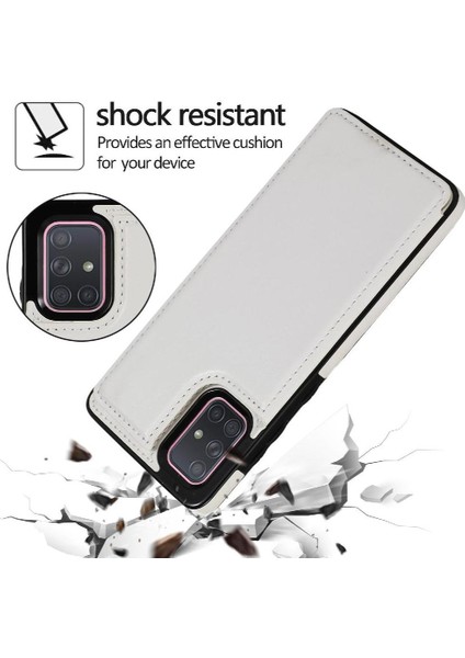 Kart Tutucu Kickstand Çift ile Samsung Galaxy A71 4g Için Cüzdan Kılıf (Yurt Dışından)