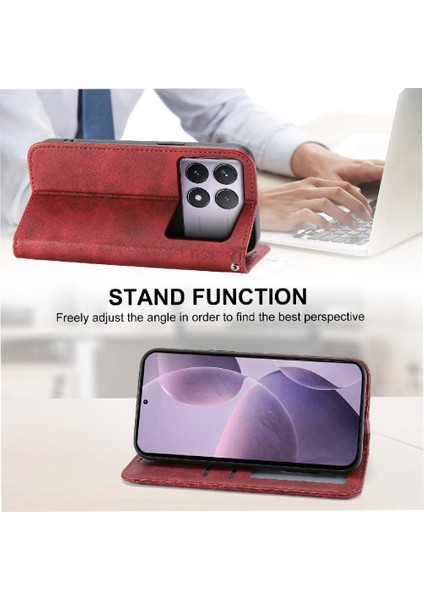 Xiaomi Poco F6 Pro 5g Için Flip Case Standı Cüzdan El Kayışı Eşkenar Dörtgen Şekli (Yurt Dışından)