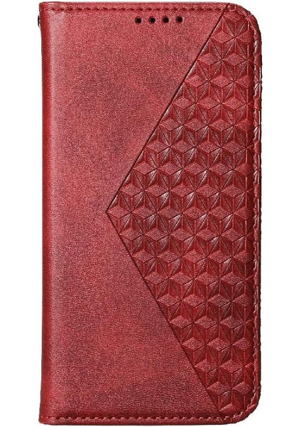 Xiaomi Poco F6 Pro 5g Için Flip Case Standı Cüzdan El Kayışı Eşkenar Dörtgen Şekli (Yurt Dışından)