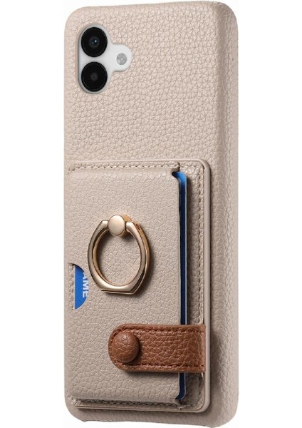Samsung Galaxy A04 Halka Standı Kart Yuvaları Premium Dokulu Deri (Yurt Dışından) fırsatları